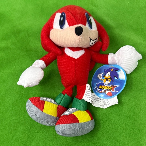 NEW Sonic X The Hedgehog Knuckles Plush 7" - Picture 1 of 12